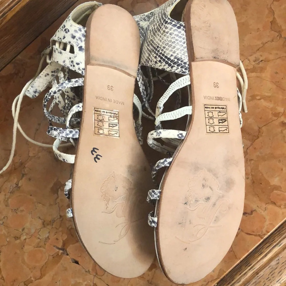 Free People Juliette snake gladiator sandals New 9 - Picture 11 of 11
